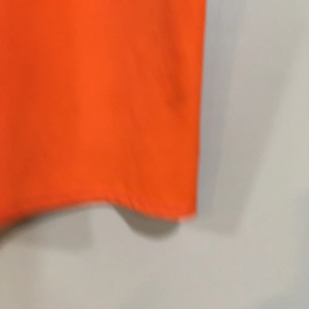 Lands End Short Sleeve Rashguard Boys M Orange Tropical Hawaii Beach‎ Swim Shirt